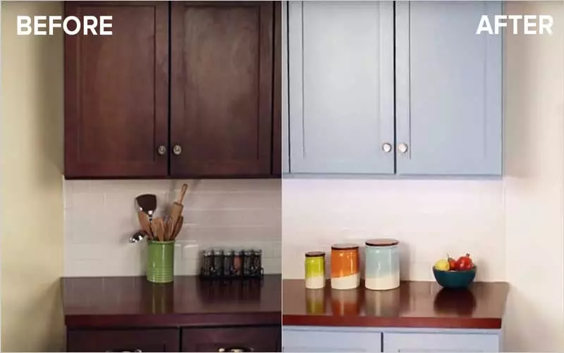 ترمیم و رنگ کردن کابینت ام دی اف ✔️ ساخت کابینت آشپزخانه
