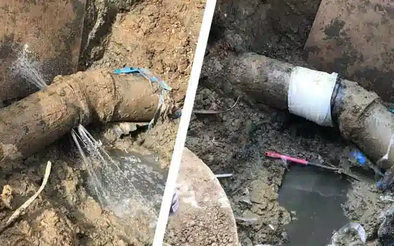رفع نم لوله فاضلاب ✔️ رفع فوری نم و نشتی لوله