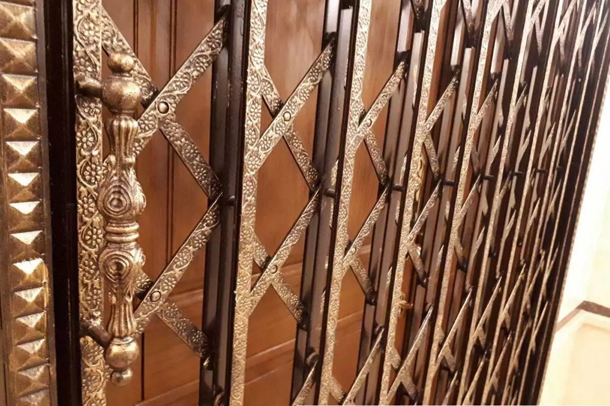 جوشکاری درب آکاردئونی ✔️آهنگری و جوشکار سیار