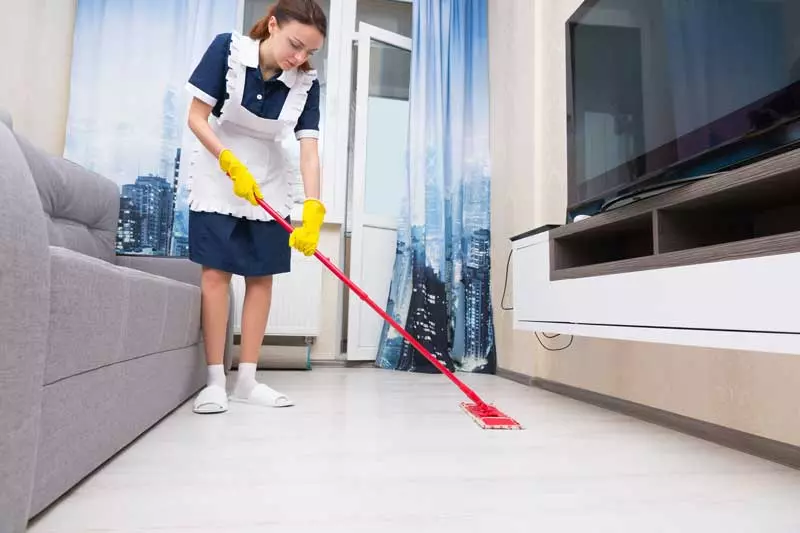 کارگر خانم برای نظافت منزل